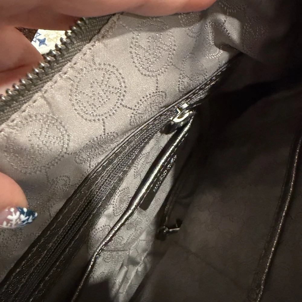 Michael Kors Pewter Metallic Shoulder Bag